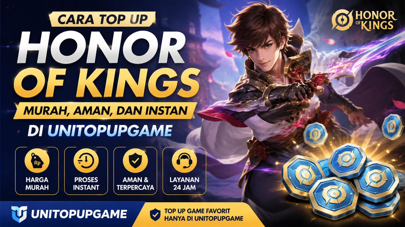 Cara Top Up Honor of Kings Murah dan Aman 2026